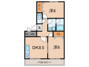 アーバンＹＨ　Ａ棟の物件間取画像